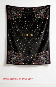 Dior Starry Night Flannel Sofa Throw Blanket D059